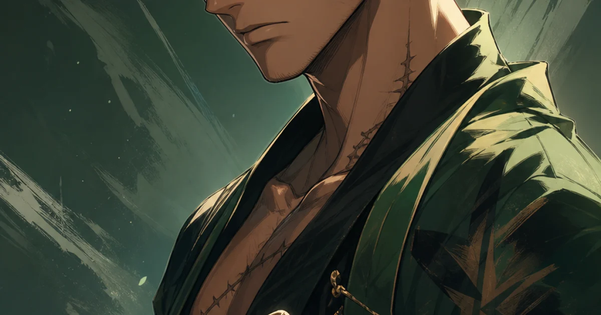 Retrato autoral de Roronoa Zoro