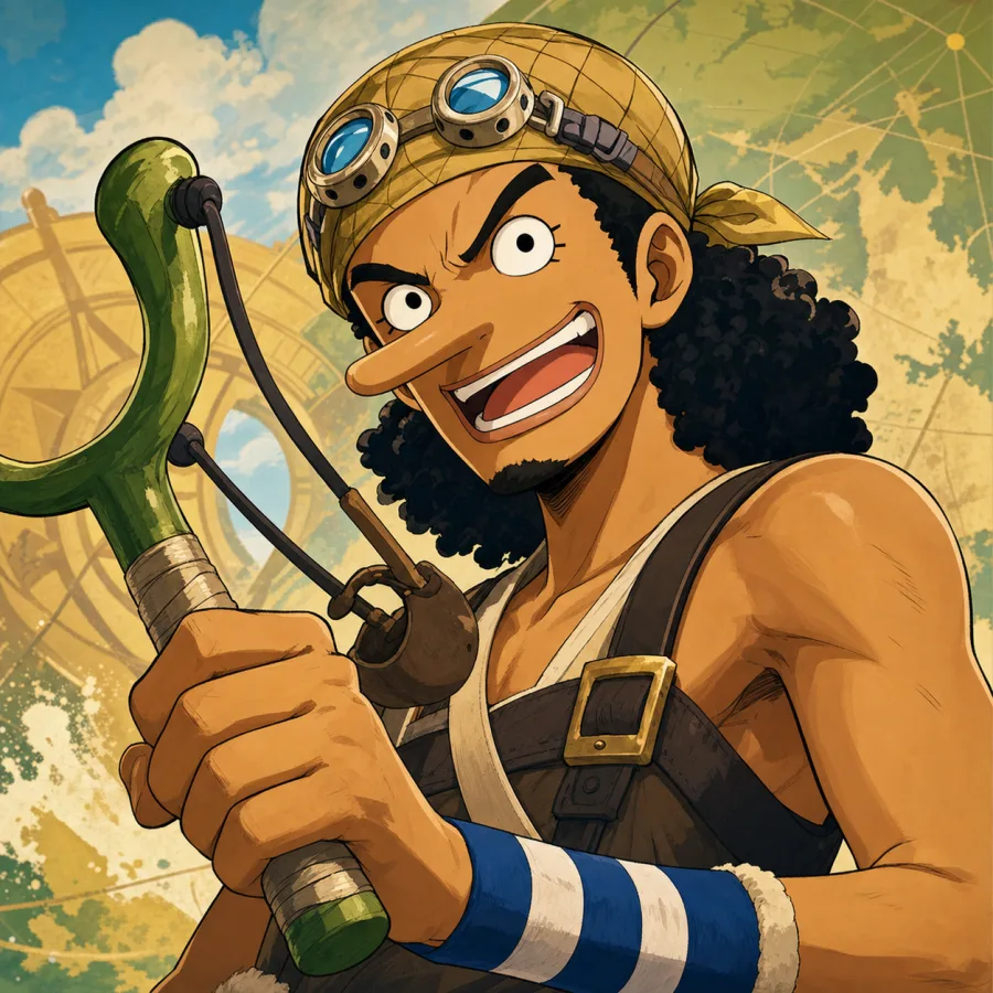 Retrato autoral de Usopp