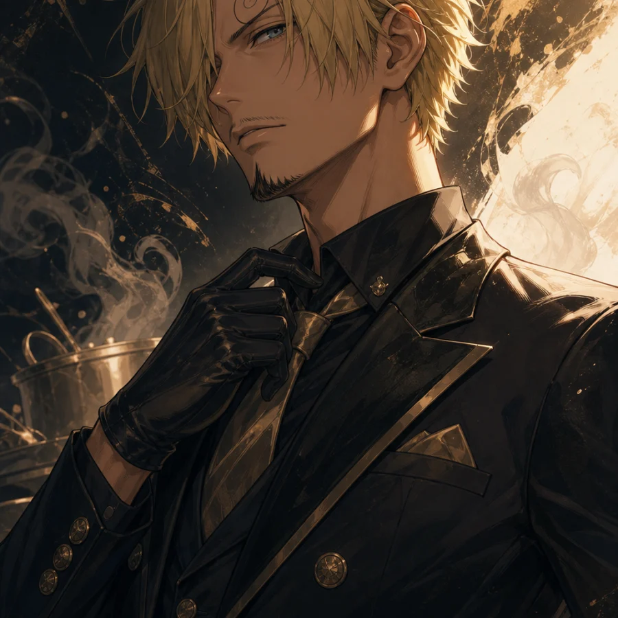 Retrato autoral de Sanji