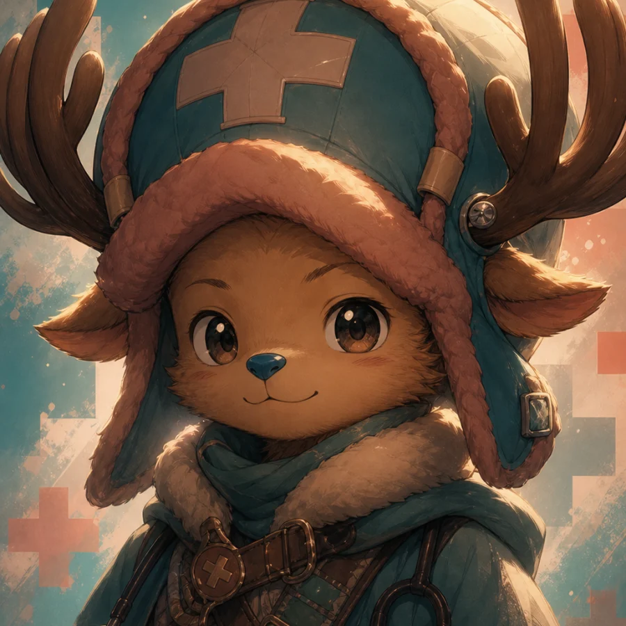 Retrato autoral de Tony-Tony Chopper
