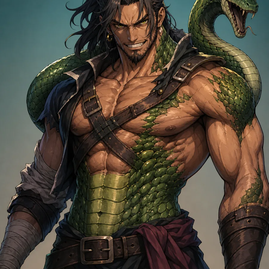 Retrato autoral de Snakeman