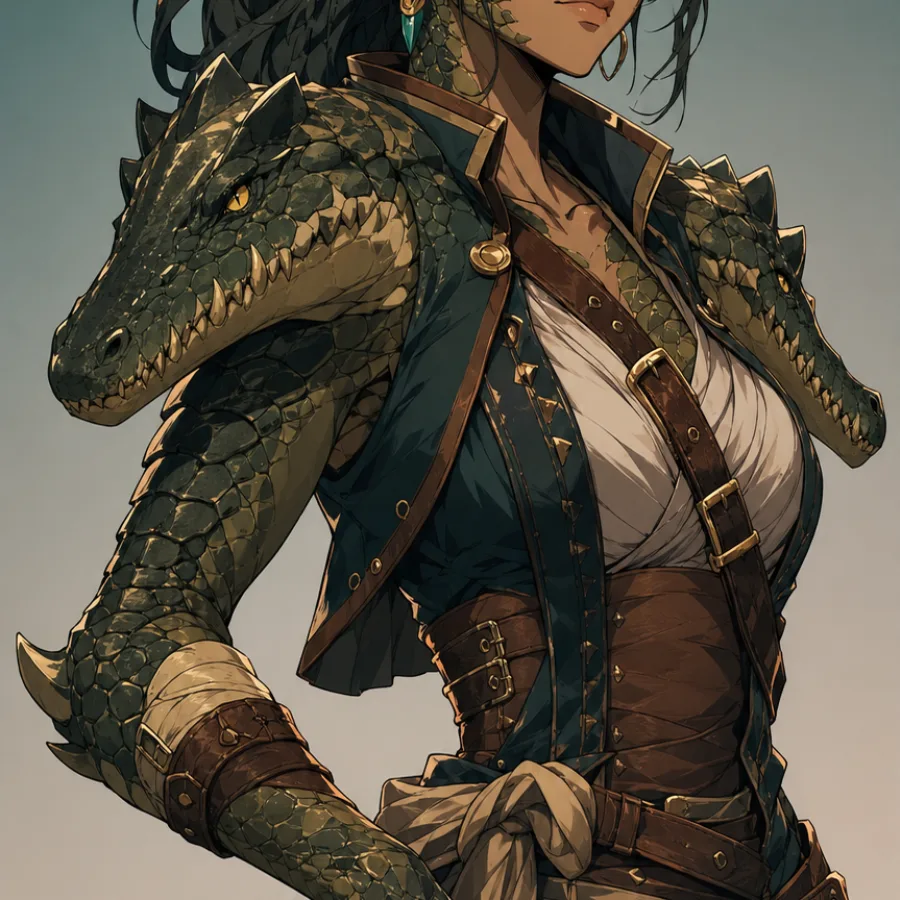Retrato autoral de Caimanlady
