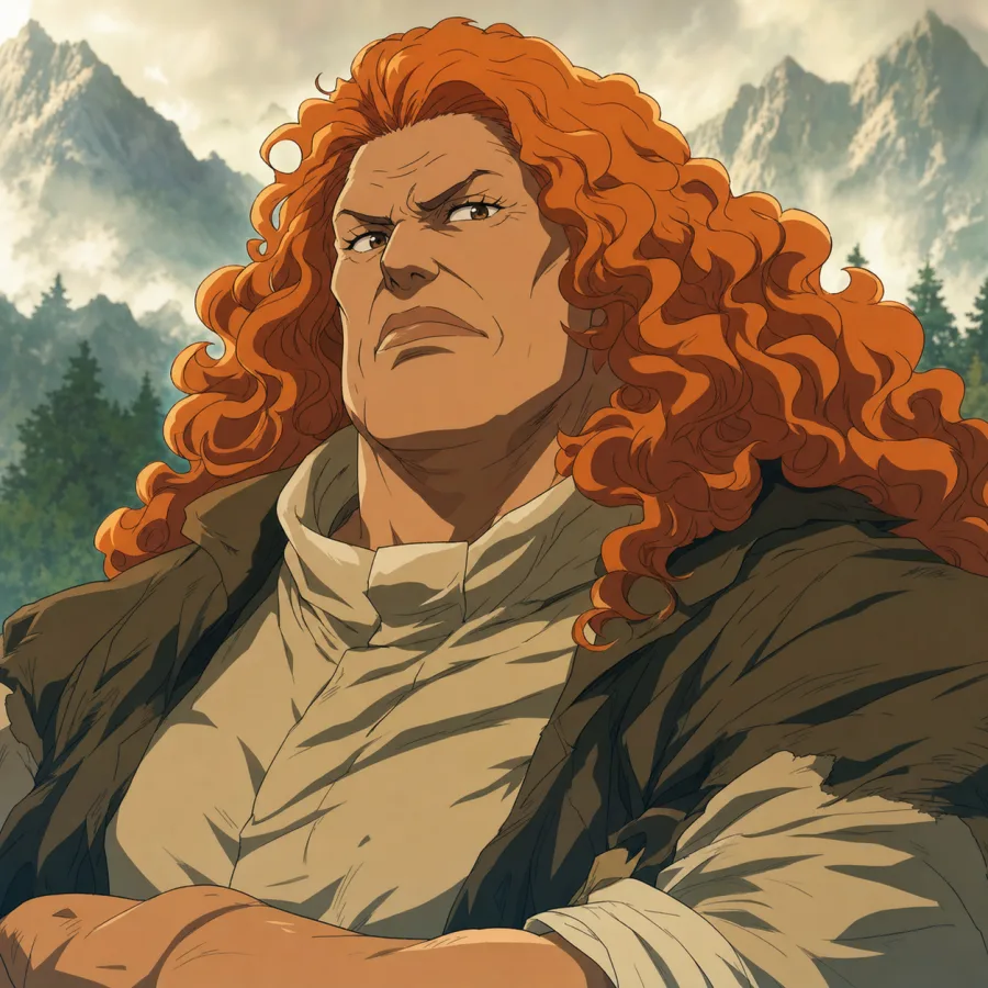 Retrato autoral de Curly Dadan