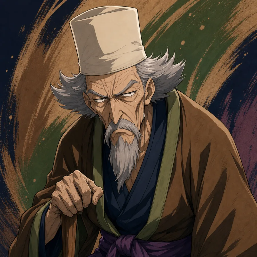 Retrato autoral de Bokuden