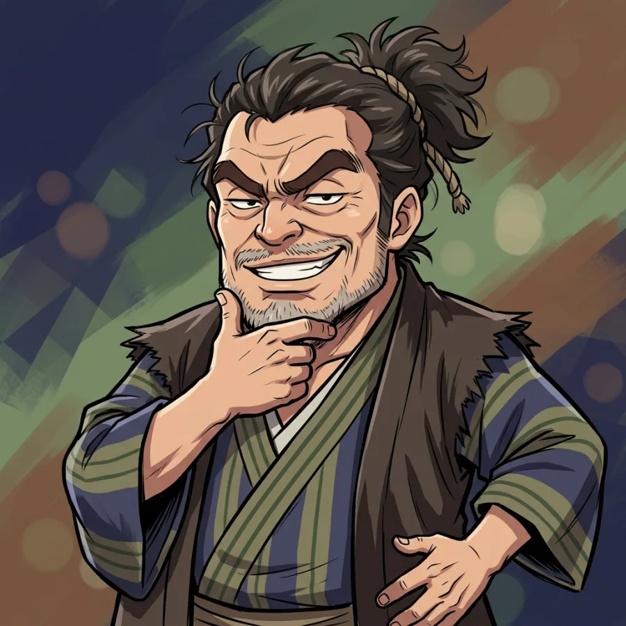 Retrato autoral de Fugetsu Kisaburo