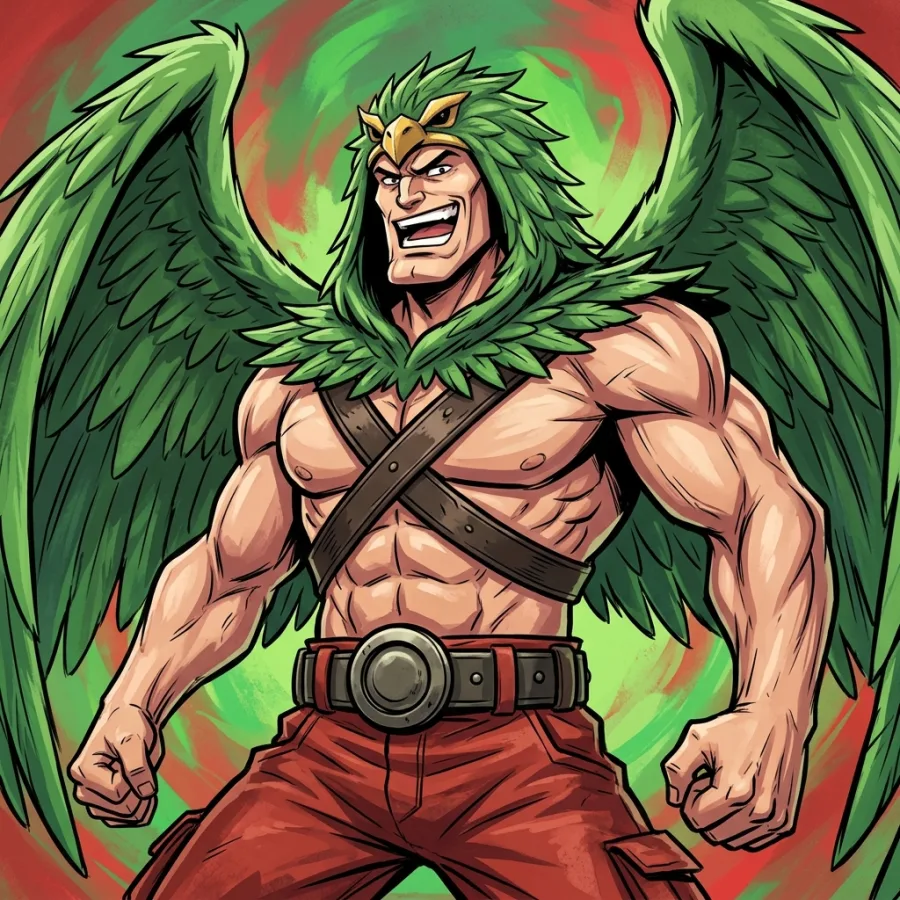 Retrato autoral de Hawkman