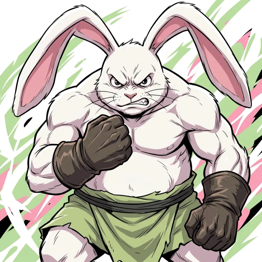 Retrato autoral de Rabbitman