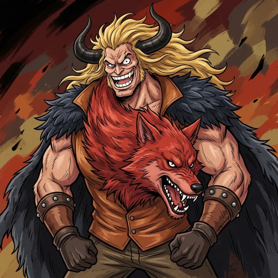 Retrato autoral de Redwolf