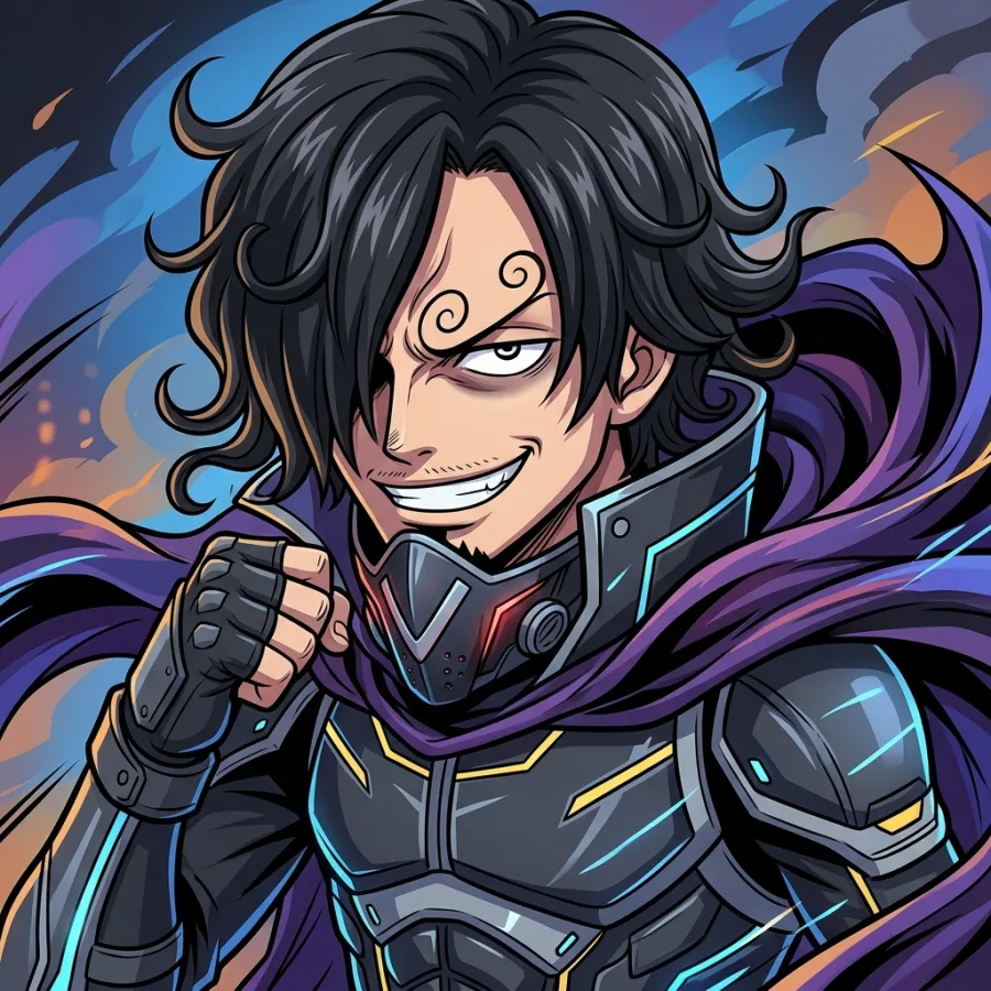 Retrato autoral de Stealth Black